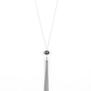 Paparazzi Socialite of the Season Purple Necklace and Earring Set